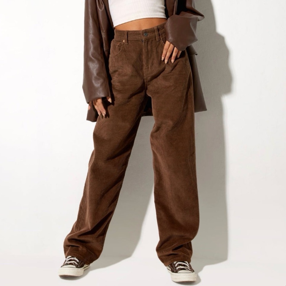 Motel Rocks dark brown parallel corduroy jeans/pants - Picture 10 of 12